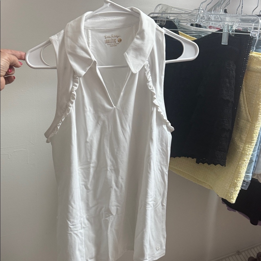 Lilly Pulitzer White Sleeveless Blouse